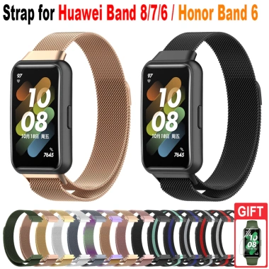 Dây đeo thép không gỉ cho Huawei và Honor Band: Vòng tay kim loại thay thế, siêu bền, giá chỉ 93.894 VND