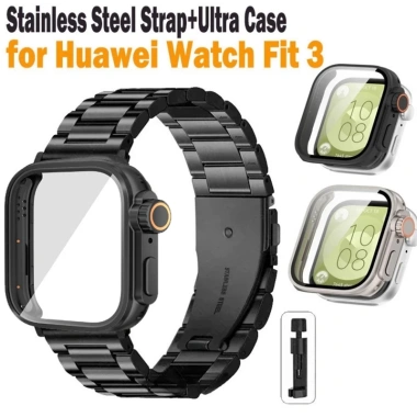 Dây đeo thép không gỉ cho Huawei Watch Fit 3 Vỏ kim loại sang trọng giảm 17%