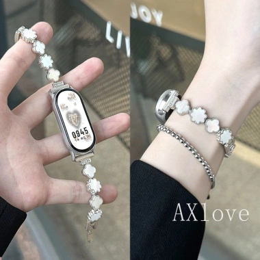 Dây đeo thép không gỉ cho Xiao Mi Band 10/9/8 NFC - Vòng tay kim loại, Miband 10Ceramic