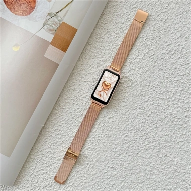 Dây đeo thép không gỉ khóa kim loại cho Huawei Band 10-6 & Honor Band 9-6, bền bỉ, sang trọng, giảm giá 119k