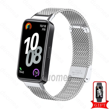 Dây đeo thép không gỉ khóa kim loại cho Huawei Band 10-6 & Honor Band 9-6, bền bỉ, sang trọng, giảm giá 119k