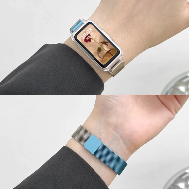 Dây đeo thép không gỉ Milanese cho Huawei Band 10/9/8/7/6/6Pro Honor Band 9/7/6 - Vòng tay từ tính, giá 75.350 VND 2