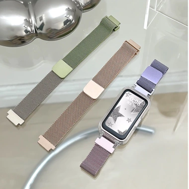 Dây đeo thép không gỉ Milanese cho Huawei Band 10/9/8/7/6/6Pro Honor Band 9/7/6 - Vòng tay từ tính, giá 75.350 VND 3