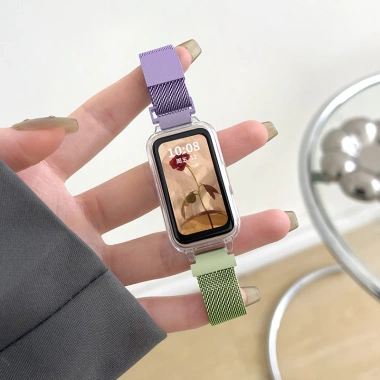 Dây đeo thép không gỉ Milanese cho Huawei Band 10/9/8/7/6/6Pro Honor Band 9/7/6 - Vòng tay từ tính, giá 75.350 VND 5