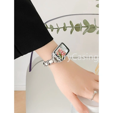 Dây đeo thép không gỉ thời trang cho Huawei và Honor Band 10-9-8-7-6, 9-7-6 Vòng da kim loại giá ưu đãi 170.500