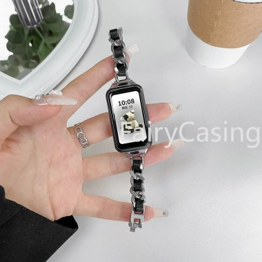 Dây đeo thép không gỉ thời trang cho Huawei và Honor Band 10-9-8-7-6, 9-7-6 Vòng da kim loại giá ưu đãi 170.500