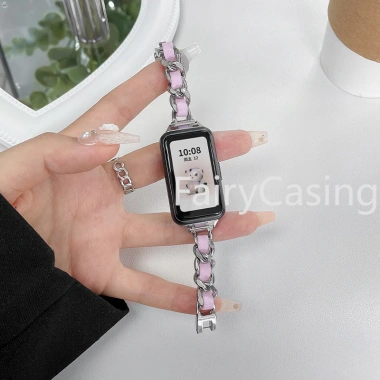Dây đeo thép không gỉ thời trang cho Huawei và Honor Band 10-9-8-7-6, 9-7-6 Vòng da kim loại giá ưu đãi 170.500