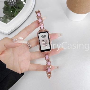 Dây đeo thép không gỉ thời trang cho Huawei và Honor Band 10-9-8-7-6, 9-7-6 Vòng da kim loại giá ưu đãi 170.500