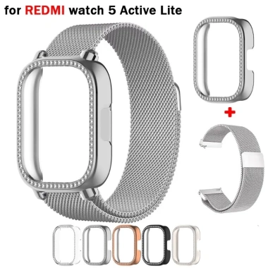 Dây đeo từ tính Milanese + Ốp lưng TPU Case cho Redmi Watch 5 Active & Watch5 Lite – Bảo vệ màn hình, 99.780₫
