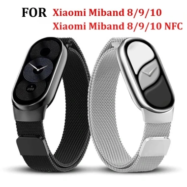 Day deo tu tinh thep khong gi Mi Band 9 va Mi Band 10 NFC Phu kien thoi trang