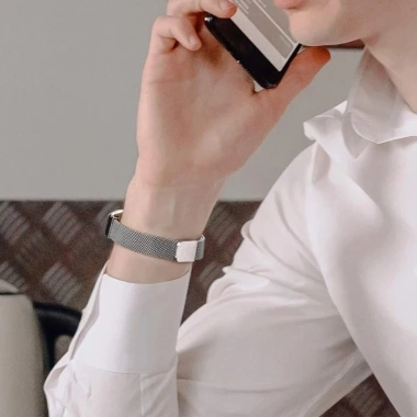 Day deo tu tinh thep khong gi Mi Band 9 va Mi Band 10 NFC Phu kien thoi trang