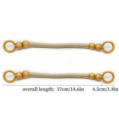 Dây đeo túi xách 48cm gỗ dệt thủ công thời trang cổ điển nữ giá ưu đãi 45.735₫