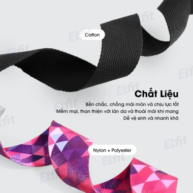 Dây Đeo Vai Buộc Thảm Yoga Cotton Co Giãn, Dây Uốn Dẻo, phù hợp Yoga Pilates Gym 4 Dây Đeo Vai Buộc Thảm Yoga Cotton Co Giãn, Dây Uốn Dẻo, phù hợp Yoga Pilates Gym 4