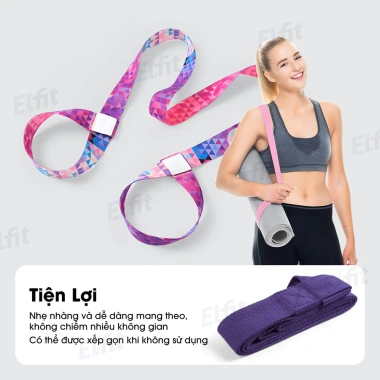 Dây Đeo Vai Buộc Thảm Yoga Cotton Co Giãn, Dây Uốn Dẻo, phù hợp Yoga Pilates Gym 7 Dây Đeo Vai Buộc Thảm Yoga Cotton Co Giãn, Dây Uốn Dẻo, phù hợp Yoga Pilates Gym 7