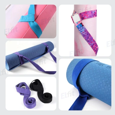 Dây Đeo Vai Buộc Thảm Yoga Cotton Co Giãn, Dây Uốn Dẻo, phù hợp Yoga Pilates Gym 8 Dây Đeo Vai Buộc Thảm Yoga Cotton Co Giãn, Dây Uốn Dẻo, phù hợp Yoga Pilates Gym 8