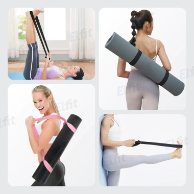 Dây Đeo Vai Buộc Thảm Yoga Cotton Co Giãn, Dây Uốn Dẻo, phù hợp Yoga Pilates Gym 9 Dây Đeo Vai Buộc Thảm Yoga Cotton Co Giãn, Dây Uốn Dẻo, phù hợp Yoga Pilates Gym 9