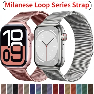 Dây đeo vòng Milanese Apple Watch tương thích 38‑49mm, giá ưu đãi 61.378₫