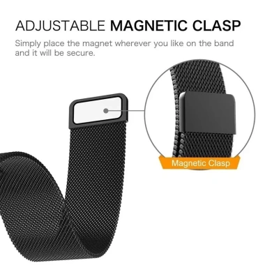 Dây đeo vòng từ tính 22mm thép không gỉ cho Redmi Watch 5 & 5 Lite Correa