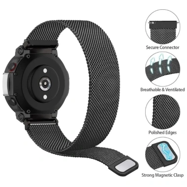 Dây đeo vòng từ tính Milan cho Amazfit T-Rex 3 - Vòng đeo tay Milanese Metal giảm giá 113.682 VND