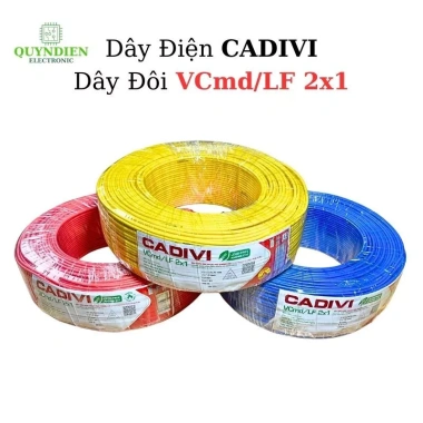 Dây Điện CADIVI Đôi VCmd/LF 2x1 Ruột Đồng Mềm PVC Chống Cháy 16.500₫ Quỳnh Diễn