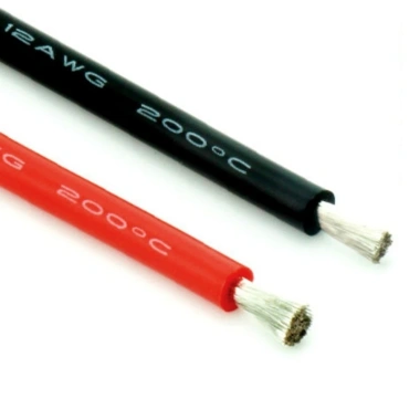 Dây điện silicone AWG12 chịu nhiệt 200°C - Chống cháy, phù hợp Xe điện 60V, pin lưu trữ