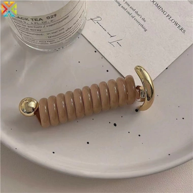 Dây điện thoại xoắn ốc - Phụ kiện tóc bện tóc nữ, bện đuôi ngựa, phong cách tính khí