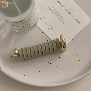 Dây điện thoại xoắn ốc - Phụ kiện tóc bện tóc nữ, bện đuôi ngựa, phong cách tính khí 7 Dây điện thoại xoắn ốc - Phụ kiện tóc bện tóc nữ, bện đuôi ngựa, phong cách tính khí 7
