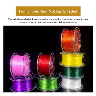 Dây Đính Hạt HYCEO 60M 0.8mm Co Giãn Chống Mài Mòn Đỏ Trắng Đen - Phụ Kiện Vòng Tay Cổ 9 Dây Đính Hạt HYCEO 60M 0.8mm Co Giãn Chống Mài Mòn Đỏ Trắng Đen - Phụ Kiện Vòng Tay Cổ 9