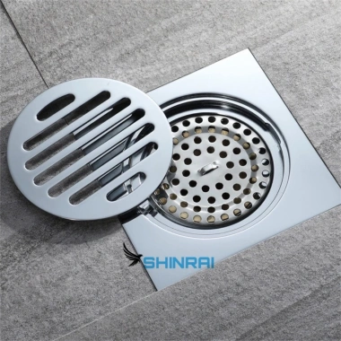 Đáy Đồng 12x12-15x15 5.5cm Ga Thoát Sàn, Phễu Thoát Nước Nhà Tắm Chống Mùi Hôi - 75k