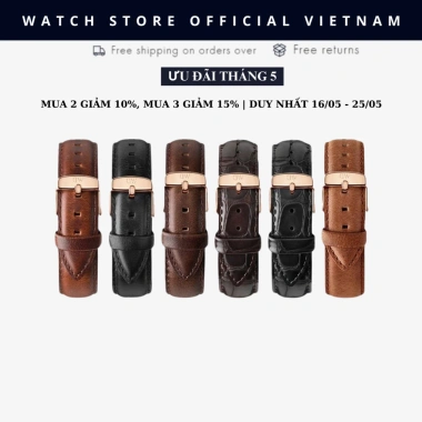 Dây Đồng Hồ Da Daniel Chính Hãng Khóa Vàng Bạc Đủ Size Nam Nữ - Giá 569,049 VND Dây Đồng Hồ Da Daniel Chính Hãng Khóa Vàng Bạc Đủ Size Nam Nữ - Giá 569,049 VND