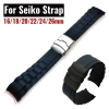 Dây đồng hồ silicon 16‑26mm Seiko – Cong End, chống nước thể thao, giảm 58.895₫