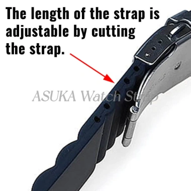 Dây đồng hồ silicon 16‑26mm Seiko – Cong End, chống nước thể thao, giảm 58.895₫