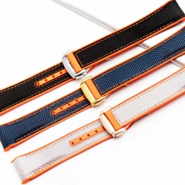 Dây đồng hồ silicone nylon YIFILM cho Omega 300, Lineraster 600 – PLANET OCEAN, giá chỉ 265.538₫ 8