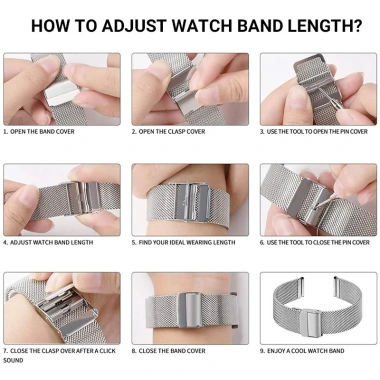 Dây đồng hồ thép không gỉ đa kích thước 12-22mm - Giá chỉ 64.900 VND 3