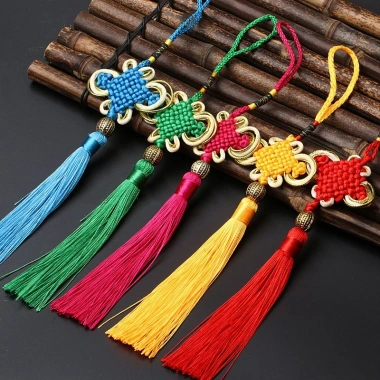 Dây đồng tâm cạnh vàng trang trí set quà Tết - Giá ưu đãi 9.000đ