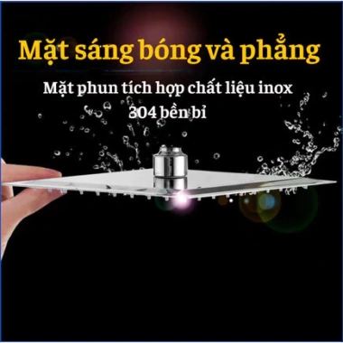 Đầy đủ bộ cần sen tắm, bát sen 20cm vuông/tròn + dây sen đứng - Giá chỉ 46.000đ 10