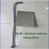 Đầy đủ bộ cần sen tắm, bát sen 20cm vuông/tròn + dây sen đứng - Giá chỉ 46.000đ 12
