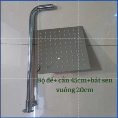Đầy đủ bộ cần sen tắm, bát sen 20cm vuông/tròn + dây sen đứng - Giá chỉ 46.000đ 13