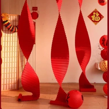 Dây Giấy Xếp Đỏ Song Hỷ Gợn Sóng – Trang Trí Nhà Cửa, Tiệc Cưới, Trung Thu, Lễ Tết, Decor chụp ảnh, Giá chỉ 50.000đ 3 Dây Giấy Xếp Đỏ Song Hỷ Gợn Sóng – Trang Trí Nhà Cửa, Tiệc Cưới, Trung Thu, Lễ Tết, Decor chụp ảnh, Giá chỉ 50.000đ 3