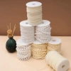 Dây hạt ngọc trai nhựa trắng trang trí bó hoa, tiệc, handmade lẻ mét Giá 10.000 VNĐ