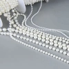 Dây hạt ngọc trai nhựa trắng trang trí bó hoa, tiệc, handmade lẻ mét Giá 10.000 VNĐ 5
