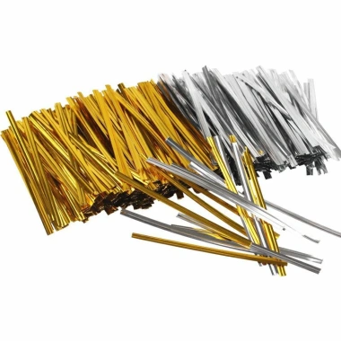 Dây kẽm buộc 8-10cm nhiều màu - Đa năng cho túi kẹo, bánh mì, gói quà, lan cây cảnh - 13.000 VND