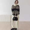 Dây Kéo Áo Len Jacquard Cardigan Retro - Áo Khoác Rời Lười Phong Cách Hàn Quốc, Giá ưu đãi 142.560₫ 3