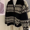 Dây Kéo Áo Len Jacquard Cardigan Retro - Áo Khoác Rời Lười Phong Cách Hàn Quốc, Giá ưu đãi 142.560₫ 6
