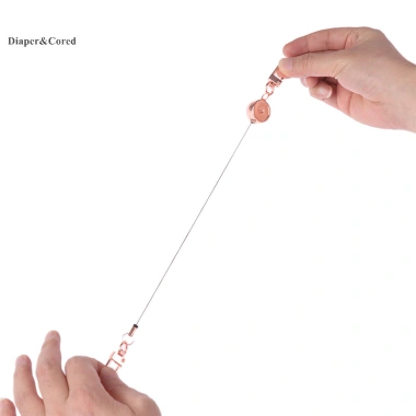 Dây kéo CORED 21MM kim loại chống trộm, dễ dàng kéo, móc khóa đàn hồi, vòng chìa khóa thu vào – 51.040₫
