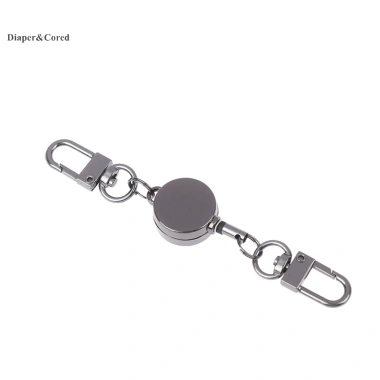 Dây kéo CORED 21MM kim loại chống trộm, dễ dàng kéo, móc khóa đàn hồi, vòng chìa khóa thu vào – 51.040₫