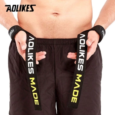 Dây kéo lưng Lifting Straps AOLIKES tập Gym giảm giá 75.000đ bám chắc an toàn