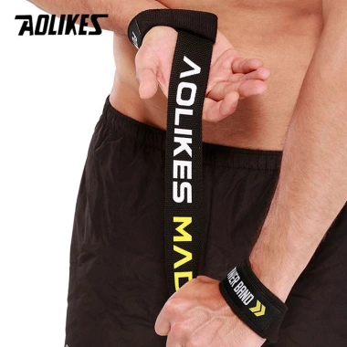 Dây kéo lưng Lifting Straps AOLIKES tập Gym giảm giá 75.000đ bám chắc an toàn
