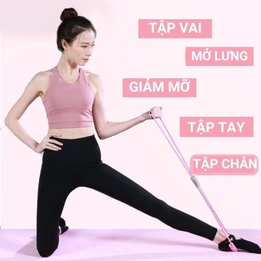 Dây Kéo Tập Gym Hình 8 Đàn Hồi Kháng Lực, Tập Tay Vai Nam Nữ - Giá 55k