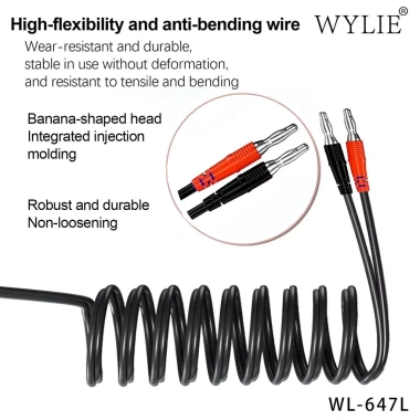 Dây kẹp nguồn iP6 17PM WYLIE WL-647L - Dây sạc nhanh, bền, giá chỉ 287.500 VND